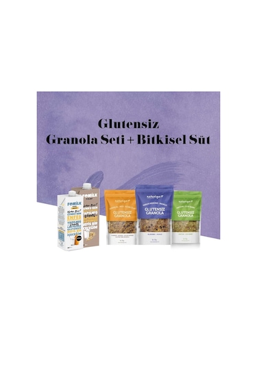 Glutensiz Granola Ve Bitkisel Süt Seti-2183