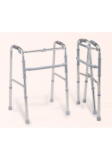 Deva Medikal Kifidis Hafif Alüminyum Walker Hareketli Hasta Yürüteci Katlanır- Standart