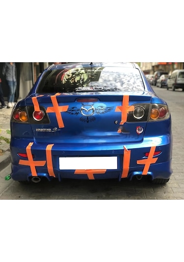 Mazda 3 Arka Ek Plastik Siyah Difüzör Arka-bodykit-ek-karlık