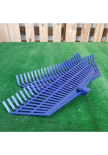 Yaprak Toplama Tırmığı 28 Diş Plastik Çim Tırmık Yelpaze Tırmığı