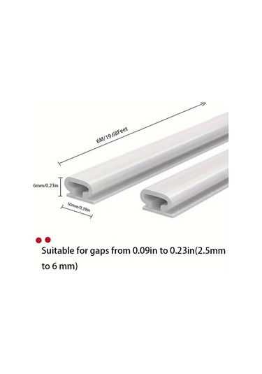 Tongdashop Kendinden Yapışkanlı Kapı Contası 6000mm Kahverengi Ses Yalıtımı Kahverengi