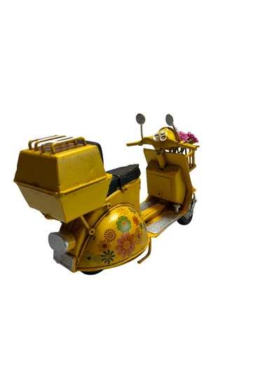 Klc Çiçekli Model Scooter Sarı
