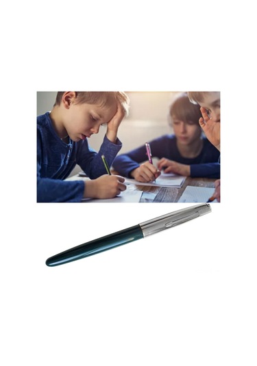 Aubyhe Klasik Retro Yeşil Iridyum Kalem - 0.5mm İnce Uçlu, Akıcı Yazı, Öğrencilere Uygun Taşınabilir Dolma Kalem Diğer