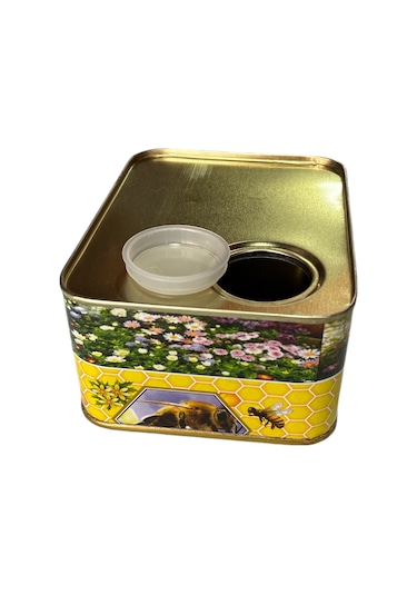 Avrasya Arıcılık Süzme Bal Tenekesi Desenli - 1 Kg