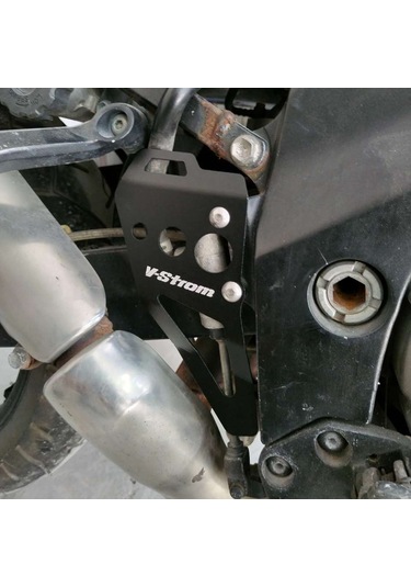 Dinosaurs Suzuki Dl1000 V-strom Modifiye Ayak Fren Pompası Koruma Kapağı Fren Pompası Koruma Aksesuarları İçin Gümüş V-strom Logosu Gosterildigi Gibi