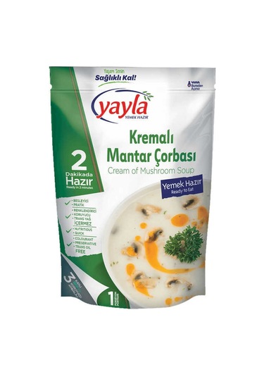 Yayla Yemek Hazır Kremalı Mantar Çorbası 250 G