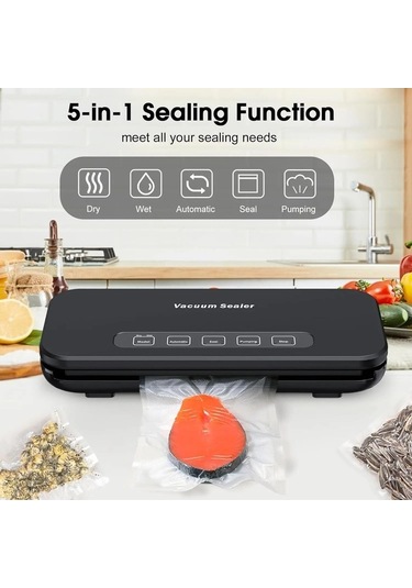 Jl Dahili Kesici Ve Vakum Poşeti İle Otomatik Led Dokunmatik Zt