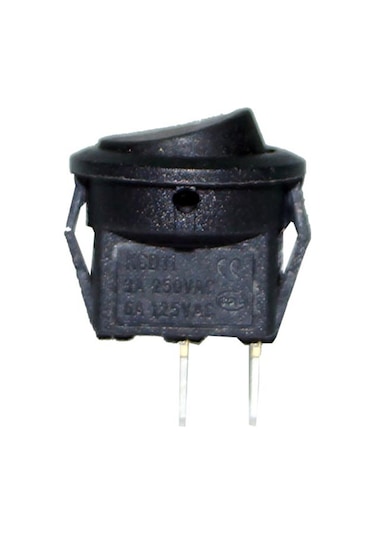 Yuvarlak Tip Aç Kapa Buton 2 Kademeli On Off Rocker Switch Daire Anahtar 250v Ac 3a/125v Ac 6a