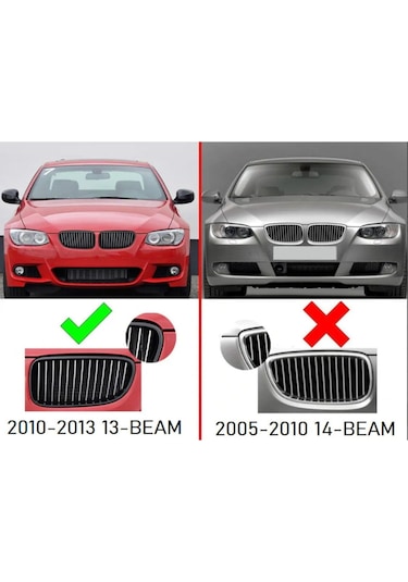Bmw E92 M Stil Ön Panjur Şeridi 2010 - 2013 Uyumlu Böbrek Klipsi