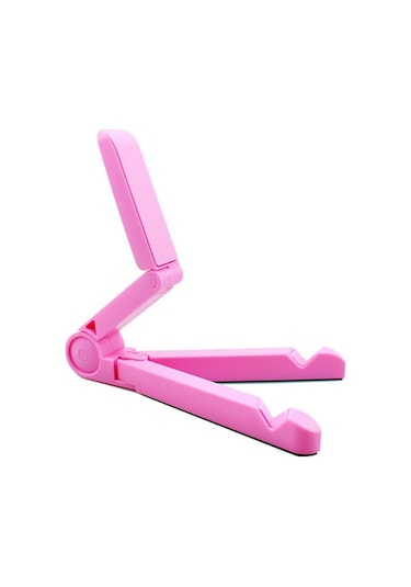 Shineyee Ayarlanabilir Cep Telefonu Tablet Standı Taşınabilir Katlanır Tablet Telefon Tutucu Abs Telefon Standı Geniş Uyumluluk Pembe