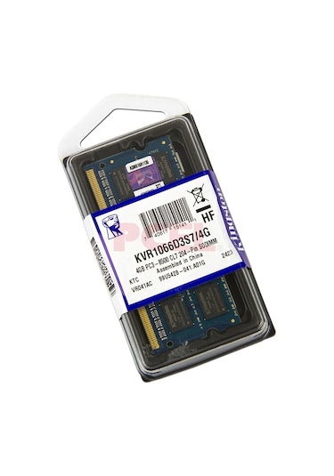 Kingston KVR1066D3S7/4G 4GB DDR3 SODIMM 1066 MHz PC Bellek