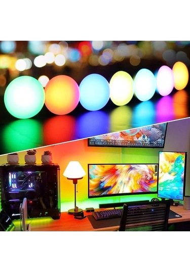 Didadodo Sesle Kontrolü Akıllı Ampul: Google Home & Echo Uyumlu, 16 Milyon Renk, Zamanlayıcı, Enerji Tasarrufu Çok Renkli Çok Renkli