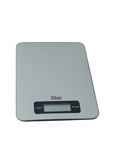 Zln9099 Inox Dijital Mutfak Tartısı 5 Kg Hassas Ölçüm Otomatik Kapanma Pil Dahil Gri