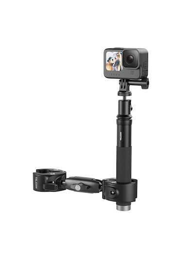 Telesın Çift Başlı Yengeç Kelepçesi Telesin Double Clamp Mount