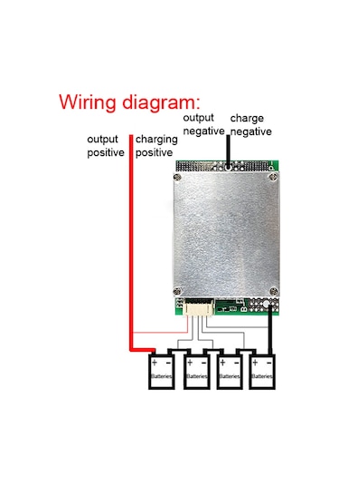 Vkemall 12v 100a Sürekli Akım Lifepo4 Pil Koruma Kartı, Dengeleme Ve Tek Portlu Şarj/boşaltma Fonksiyonu, Inverter Ve Araçlarda Kullanım