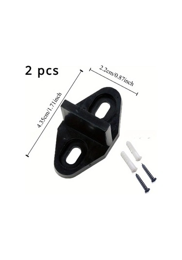 Xuweiwei 2 Adet Kaliteli Sürgülü Kapı Stoperi - Dayanıklı Plastik Metal Kaplama, Ahşap Zeminler İçin Barn Kapı Raya Sistem