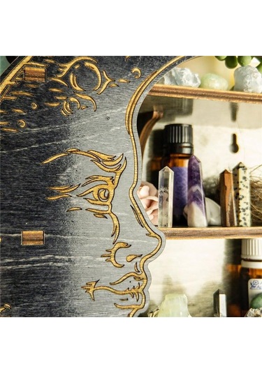 Mor Yeni Vitrin, Duvara Monte, Çok Renkli Depolama Rafı, Yatak Odası Depolama Rafı, Ahşap Ev Eşyaları