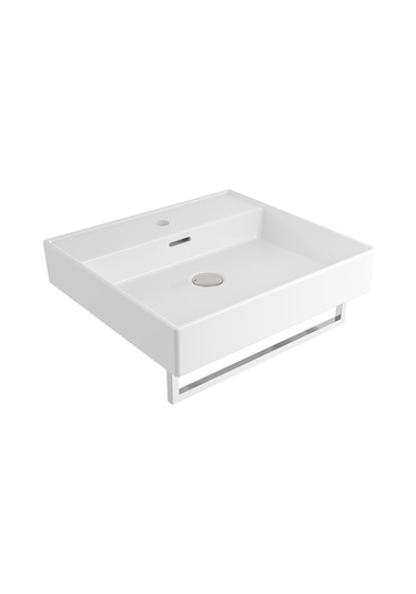 Bocchi Milano 1644-001-0126 Tezgahüstü Lavabo Parlak Beyaz 50 CM