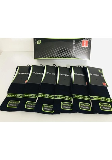 Şirin Erkek Bambu Diyabet Şeker Çorabı 8100 - 12 Adet 001