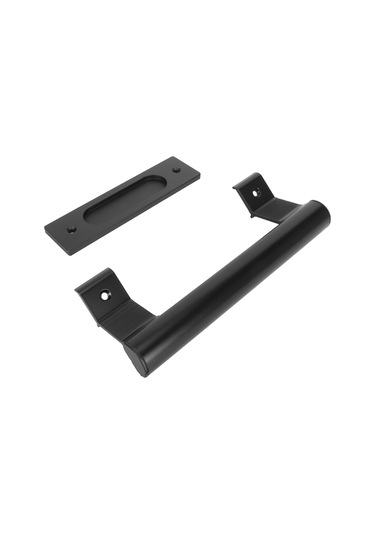 Vkemall Alüminyum Alçıklı Siyah Çift Taraflı Kaydırmalı Kapı Kolu - Deliksiz Montajlı Ev Bahçe Depo Dolap Uygun Diğer