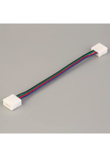 2 Adet 25cm 5050 4 Pin Rgb Led Ekleme Aparatı Kablo 10mm Rgb Şerit Ledler Için