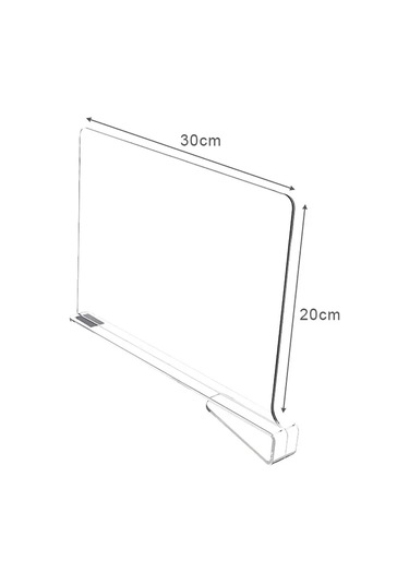 8/6/4/2 Adet Şeffaf Dolap Rafları Dolap Düzenleyici Kumaş Bölücü Beyaz