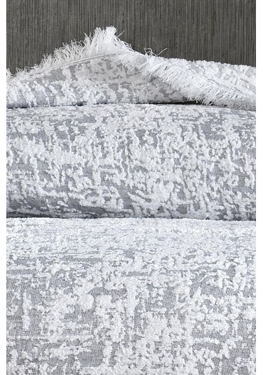 Puffy Pamuk Çift Kişilik Tek Battaniye 200x220 Gri Gri