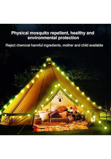 Led Sivrisinek Kovucu Dize Işıklar Açık Kamp Sinek Beyaz Beyaz