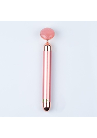 Leezsing Güzellik Barı Elektrikli Yeşim Silindir Yüz Masaj Aleti 2'si 1 Arada Yüz Masaj Aletleri Cilt Bakımı Yüz Cildi Sıkılaştırma Sıkılaştırıcı-558 Çok Renkli