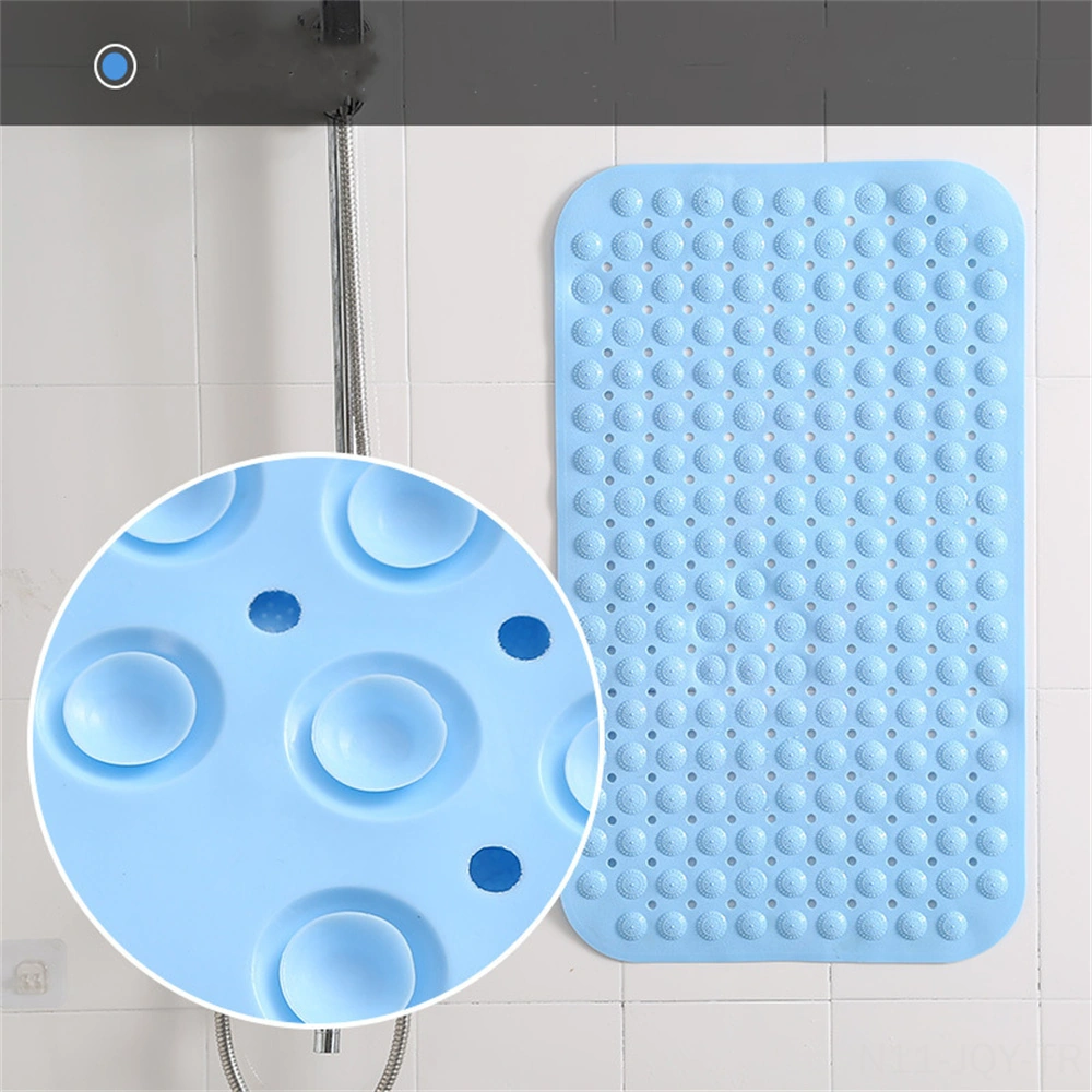 Youmex Mavi Pvc Banyo Yuvarlak Paspas, Suction Cuplı, Dürtüsel Ayak Massage, Yıkanma Yatağı Havuzu Tabanı, Kaymazsız, 46x46cm Diğer