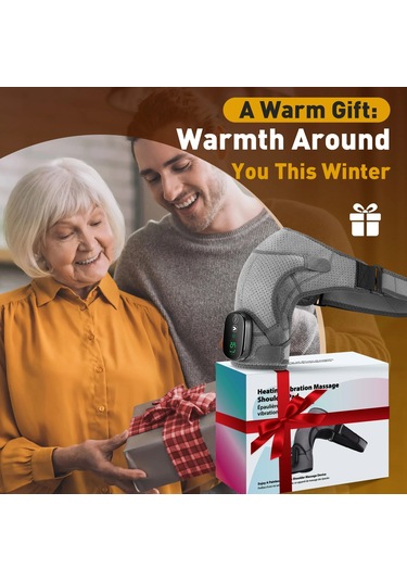 Elektrikli Omuz Isıtma Pedi 3 Mod Titreşim Omuz Diz Dirsek Rahatlama Kemer Type A Gray Avustralya Gri