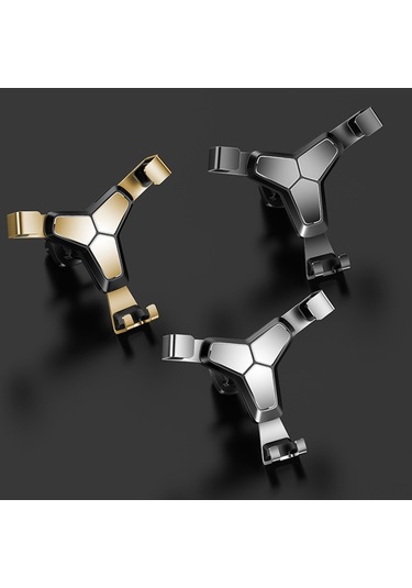 Springsun Alüminyum Metal Arabalar İçin Telefon Tutucu, Y Şekilli, 360 Derece Döner, Hava Çıkışlı, Güçlü Tutma, Siyah/gümüş/altın Renk Seçeneği GÜMÜŞ