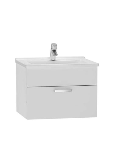 VitrA S50 Lavabo Dolabı 60 Cm Tek Çekmeceli Parlak Beyaz 56066 Beyaz
