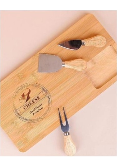 Bambu Peynir Kesme Sunum Tahtası Tdrtr