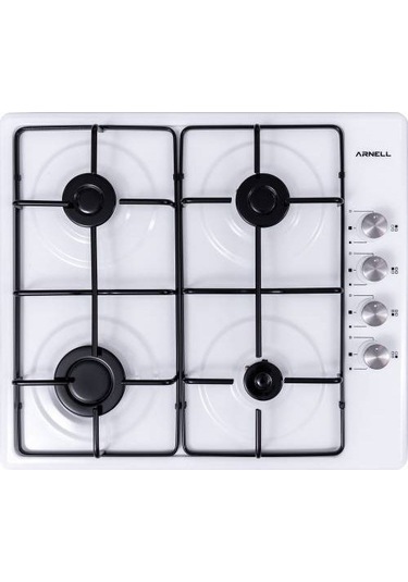 Arnell AR-650-00 4 Gözlü Gazlı Emaye Ocak Beyaz