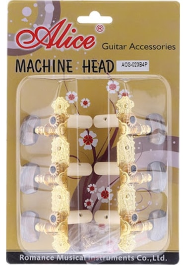 Alice Aos-020B4P Klasik Gitar Burgu Seti-3+3 Lü Set