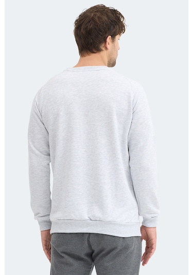 Slazenger Nadav Erkek Taş Gri Sweatshırt Taş Gri