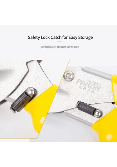 Lemestar Paslanmaz Çelik Çok Amaçlı Açılı Makas, 45-135 Ayarlanabilir, Değiştirilebilir Bıçak, Pvc Kesme İçin İdeal