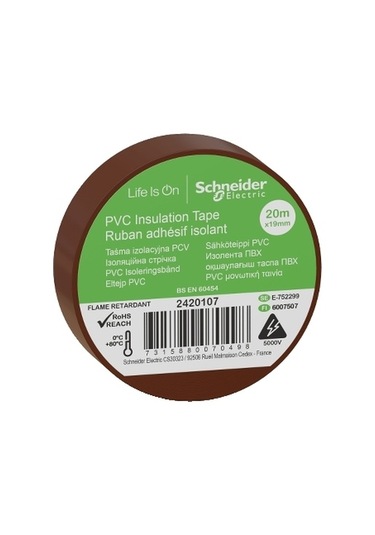 Schneider Thorsman İzole Bant 19 MM x 20 M Kahverengi 8 Adet