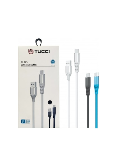 PLATOON TC-125 3.0  AMPER USB-Type-C Şarj Kablosu 1 Metre