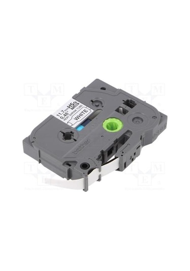 BROTHER P-TOUCH HSE-231-ISI İLE DARALAN MAKARON BEYAZ ÜZERİNE SİY