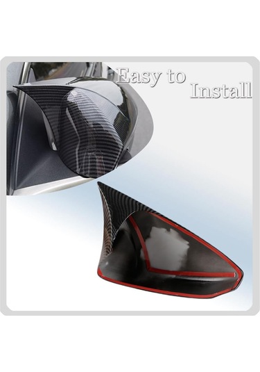 Xiaaokeji Kia Sorento 2016-2019 Araba Dikiz Aynası Kapağı Karbon Fiber