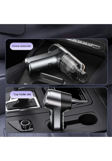 Crackedice Taşınabilir Kablosuz Araba Elektrikli Süpürgesi Mini El Tipi Temizleyici