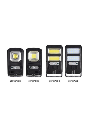 Pazly 30 Cob Led, 120 Hareket Sensörlü, Ip65 Su Geçirmez Güneş Enerjili Dış Mekan Duvar Lambası, Siyah, 183x100x39 Mm