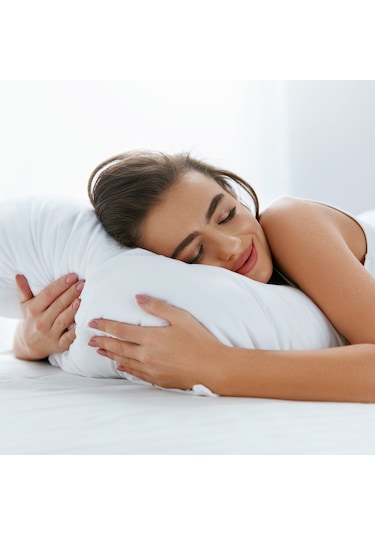 Elyaf Sepeti 2 Adet %100 Doğal Pamuk Dolgulu 50x70 Pamuk Yastık