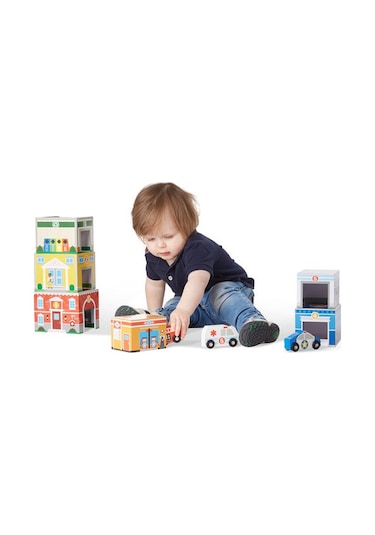 Melissa And Doug Diz Oyna Kule - Binalar ve Araçlar