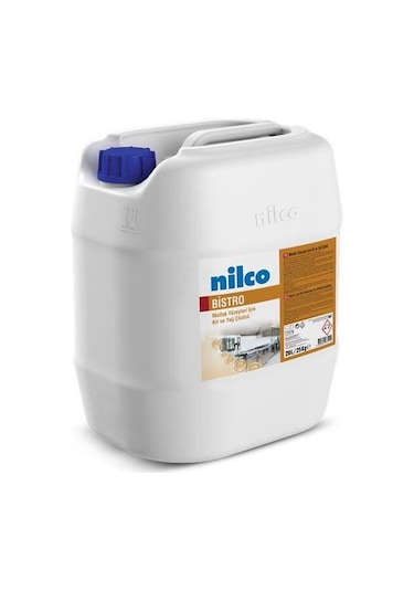 Nilco Bıstro Mutfak Yüzeyleri için Kir ve Yağ Çözücü 20 L
