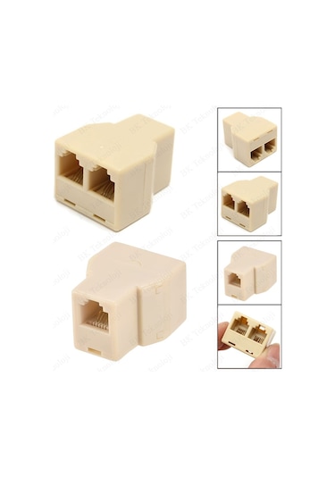 Rj11 2'li Telefon Hat Dağıtıcı Çoklayıcı Splitter