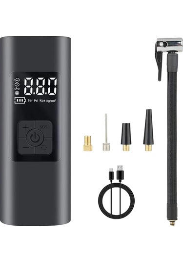 Suntek 12v Hava Kompresörü Araba Pompası Led 1-usb-kablosuyla
