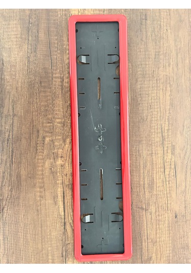 Oto Plaka 1 Adet Kırmızı